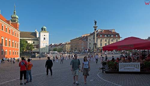 Plac Zamkowy w Warszawie.