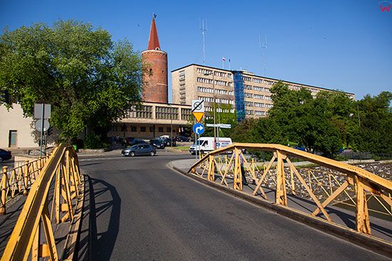 Opole, Most Zamkowy - Zolty na Mlynowce. EU, Pl, Opolskie.