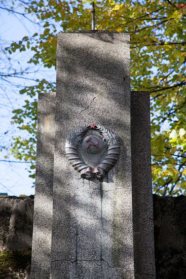 Pomnik Armii Czerwonej w Lesku. EU, Pl, podkarpackie.