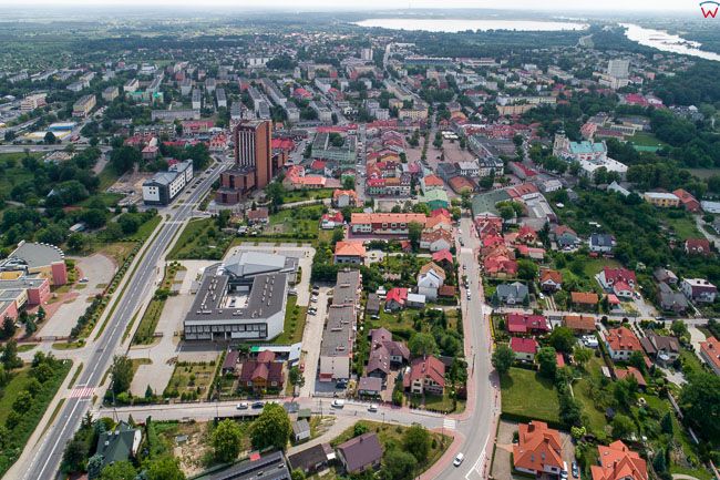 Tarnobrzeg, lotnicza panorama miasta