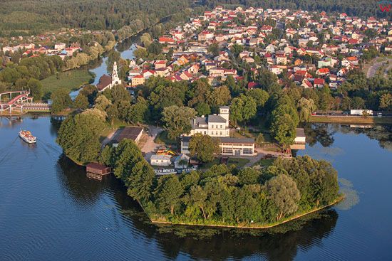 Augustow, Muzeum Kanalu Elblaskiego. EU, PL, Podlaskie. Lotnicze.