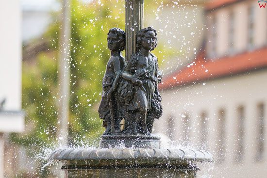 Bialystok, fontanna na Rynku Kosciuszki, EU, Pl, Podlaskie.