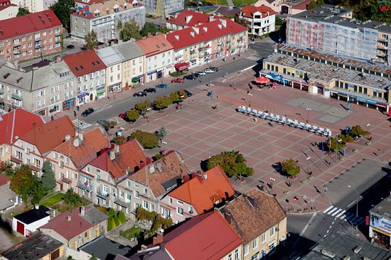 EU, PL, Podlaskie. Plac Stary Rynek w Lomzy.