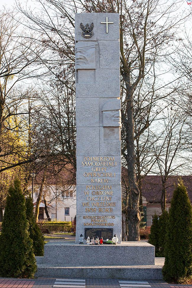 Wizna, Pomnik ku czci zolnierzy  II wojny swiatowej. EU, Pl, Podlaskie.