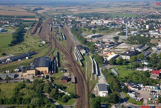 Lotnicze, EU, PL, Pomorskie. Wezel kolejowy w Chojnicach.