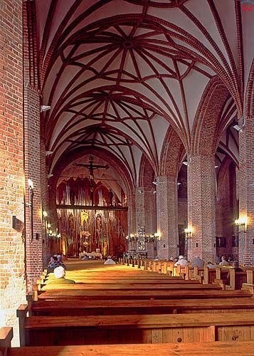 Gdańsk, wnętrze kościoła Brygidy