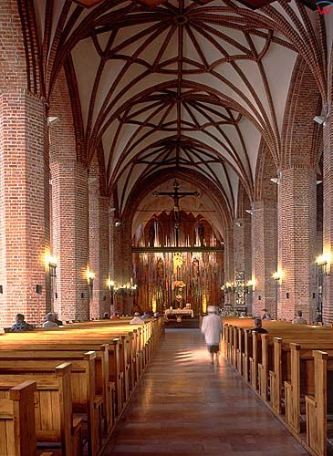 Gdańsk, wnętrze kościoła Brygidy