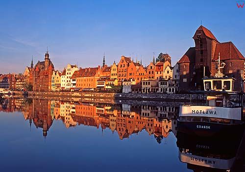 Gdańsk, kamienice nad motławą