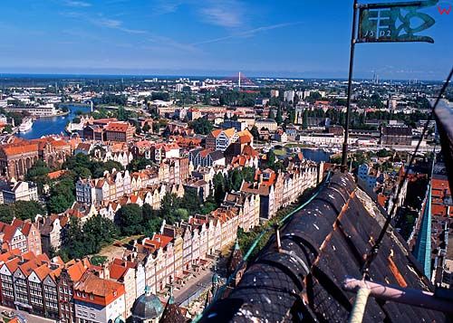 GdaÅ„sk-panorama miasta z Bazyliki NMP
