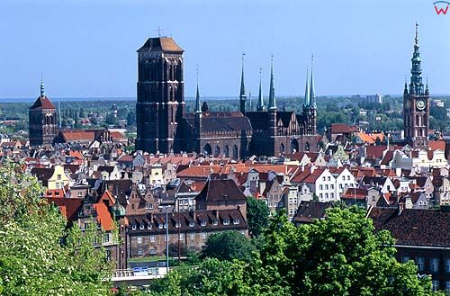 Panorama Gdańska z Biskupiej Górki
