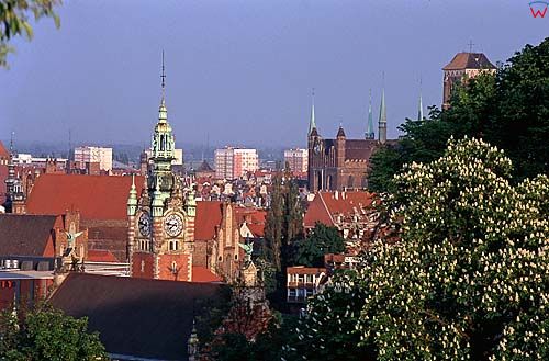 Gdańsk panorama na dworzec