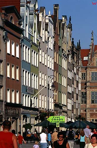 Gdańsk, kamienice przy długim targu