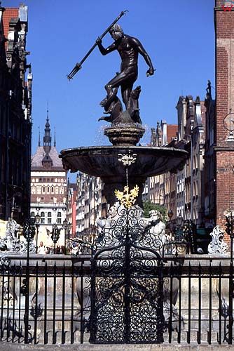 Gdańsk, fontanna neptuna