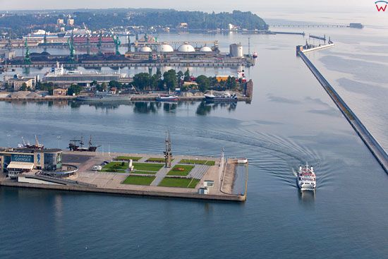 Gdynia Port, Basen I - Prezydenta. EU, Pl, pomorskie. Lotnicze.
