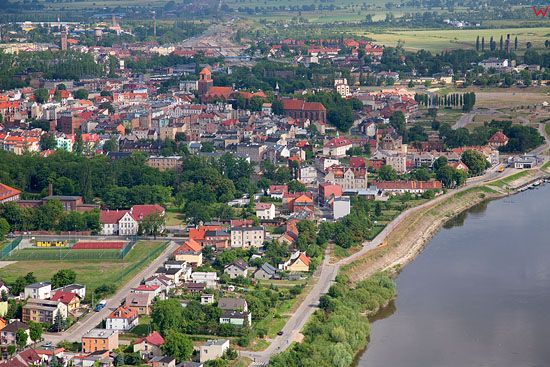 Lotnicze, Pl, pomorskie. Tczew-panorama miasta.