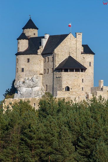 Zamek Krolewski w Bobolicach, EU, Pl, Slask, LOTNICZE.