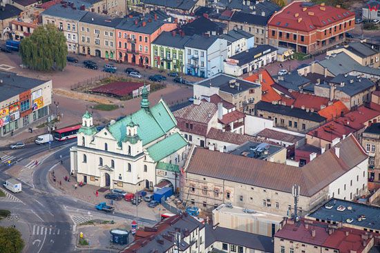 Czestochowa, kosciol pw. sw. Zygmunta. EU, Pl, Slaskie. LOTNICZE.
