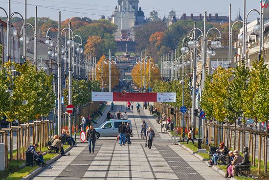 Czestochowa, Aleja NMP - czesc wschodnia. EU, PL, Slaskie.