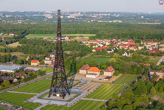 Gliwice, Radiostacja (Muzeum Historii Radia i Sztuki Mediow). EU, PL, Slaskie. Lotnicze.