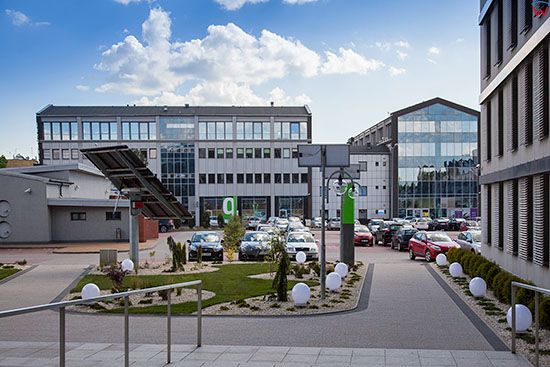 Katowice, Euro - Centrum Park Naukowo Technologiczny, grupa koncentrujaca sie na rozwoju technologi energooszczednych,. EU, Slaskie.