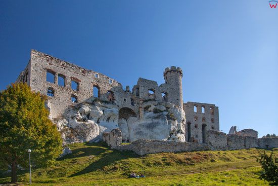 Zamek Ogrodzieniec w Podzamczu, EU, Pl, Slask, LOTNICZE.