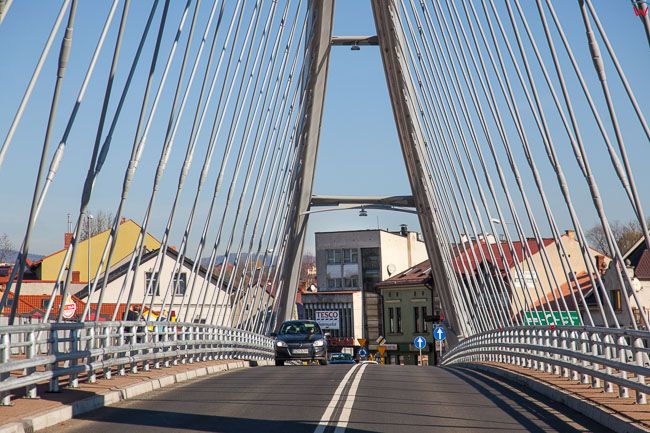 Zywiec, most nad rzeka Koszarawa i ulicy Grudziadzkiej. EU, PL, Slaskie.