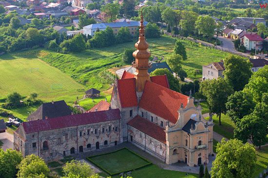 Koprzywnica - Klasztor Cystersow. EU, Pl, Swietokrzyskie. LOTNICZE.