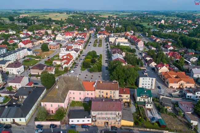 Opatow, panorama starego miasta od strony E