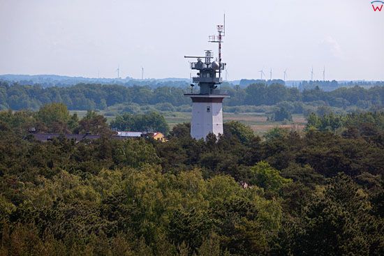 Radar na lotnisku w Darlowku. EU, PL, Zachodniopomorskie. Lotnicze.