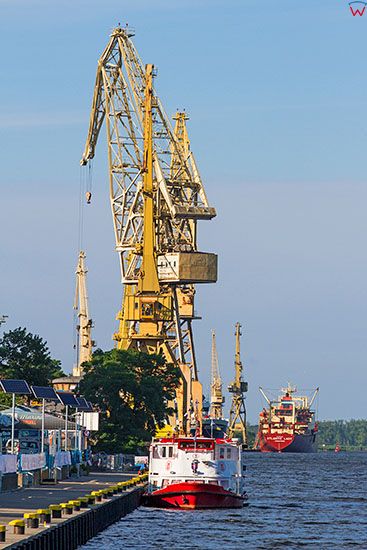 Szczecin, Port nad Odra Zachodnia. EU, Pl, Zachodniopomorskie.