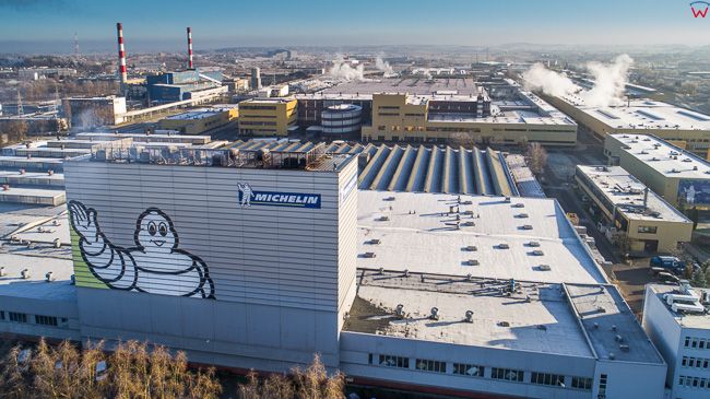 Olsztyn, fabryka opon Michelin Polska. EU, PL, warm-maz. Lotnicze