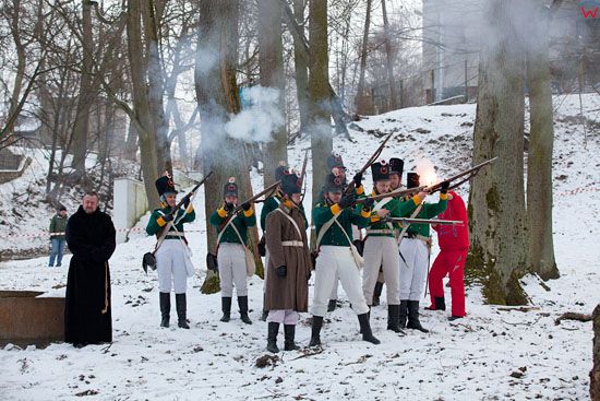 EU, PL, warm-maz. Rekonstrukcja Bitwy pod Heilsbergiem - starcie wojsk francuskich z rosyjsko-pruskimi z 1807 roku.