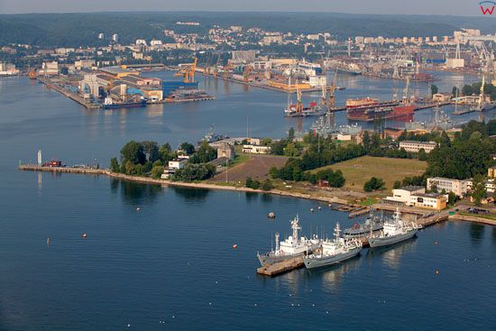 Gdynia Port. EU, Pl, pomorskie. Lotnicze.