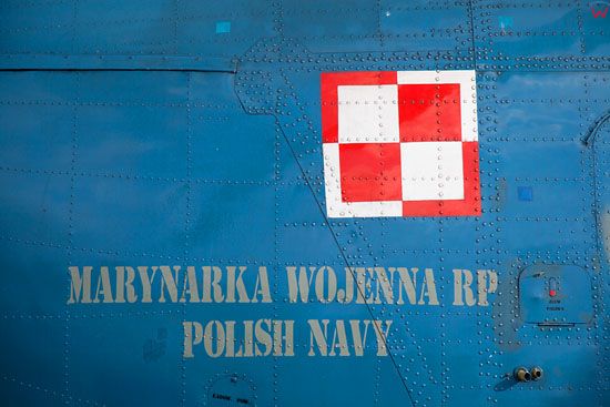 Grafika na burcie samolotu Mi-14. EU, Pl, Pomorskie.