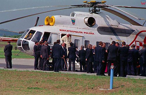 Elk, 8  czerwiec 1999 r. Pielgrzymka Jana Pawła II do Polski.