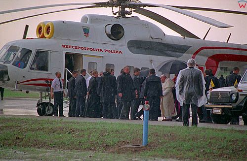 Elk, 8 czerwiec 1999 r. Pielgrzymka Jana Pawła II do Polski.