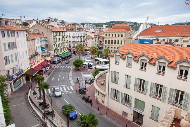 Cannes, (Francja) 14.09.2015 r. ulica Rue Felix Faure.