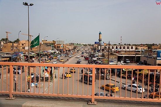 Irak, Karbala. Ulica w NE czesci miasta.