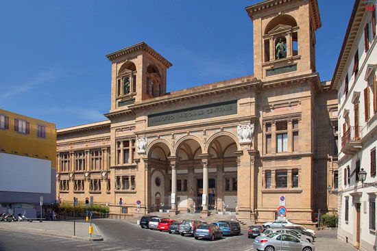 Biblioteca Nazionale Centrale di Firenze. Piazza dei Cavallegger. EU, Italia, Florencja.