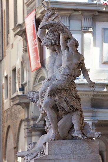 Statue the Piazza della Signoria we Florencji. EU, Italia.