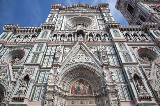 Basilica of Saint Mary of the Flower we Florencji. EU, Italia.