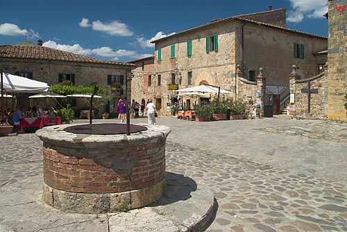 Włochy-Italia. Toscana-Toskania, Monteriggioni.