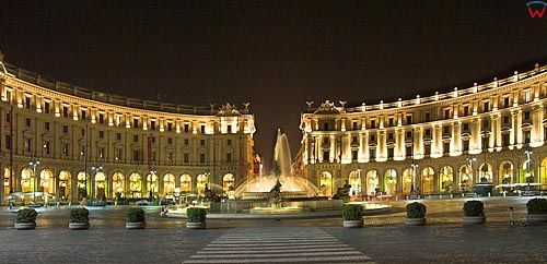 Włochy-Italia. Lazio. Rzym-Roma, Piazza Della Republica.