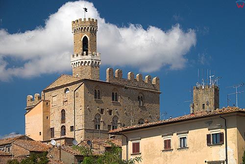 Włochy-Italia. Toscana-Toskania miasto Volterra.
