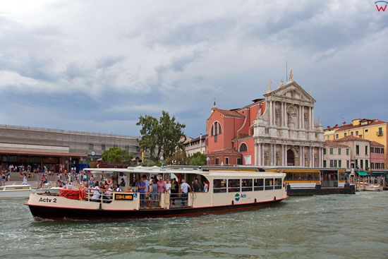 Wenecja, Canal Grande przy Fondamenta Scalzi Cannaregio. EU, Italia, Wenecja Euganejska.
