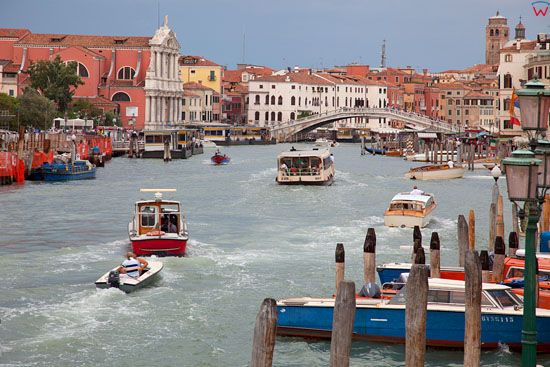 Wenecja, Canal Grande przy Fondamenta Scalzi Cannaregio. EU, Italia, Wenecja Euganejska.