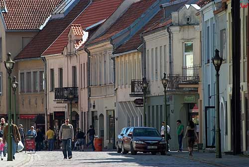 Litwa-Kowno (Kaunas). Kamienice przy ulicy Wileńskiej