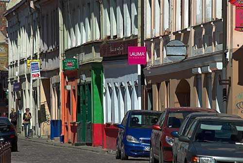 Litwa-Kowno (Kaunas). Ulica Wileńska.