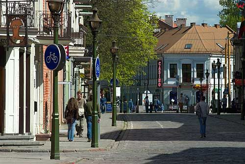 Litwa-Kowno (Kaunas). Ulica Wileńska.