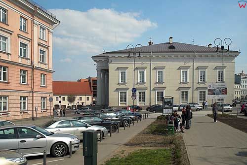 Litwa-Wilno. Ratusz widoczny od str. ulicy Niemieckiej.